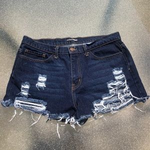 Fashion Nova distressed shorts